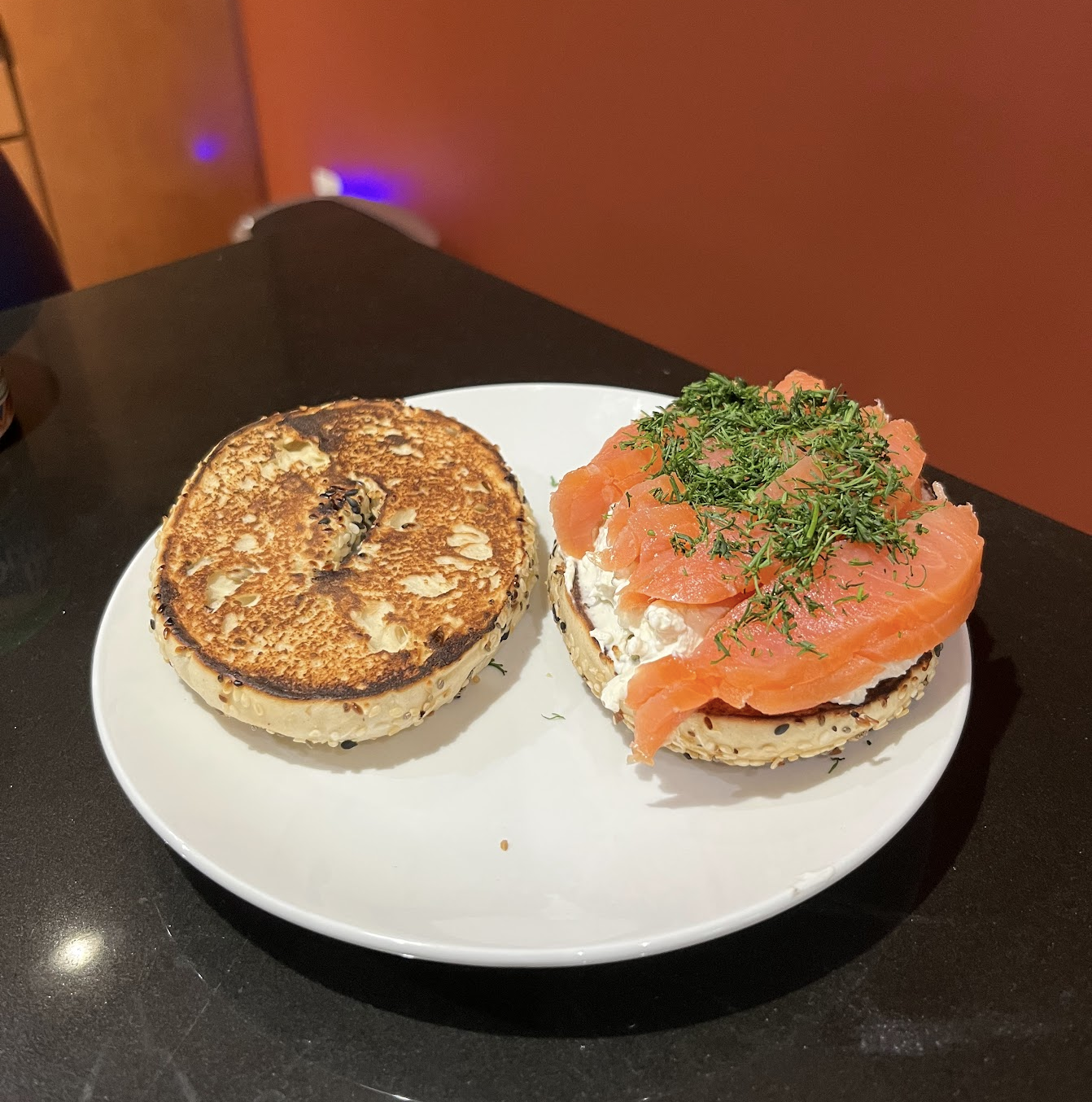 Salmon Lox Bagel